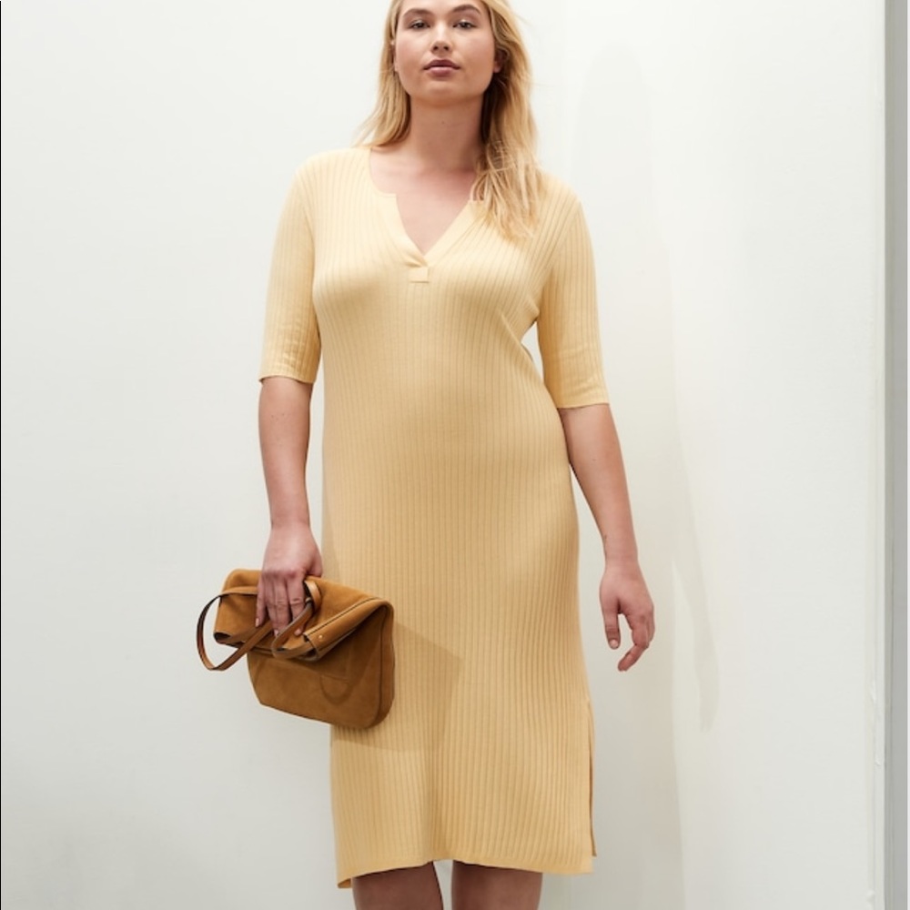 Banana Republic Ribbed Sweater Dress